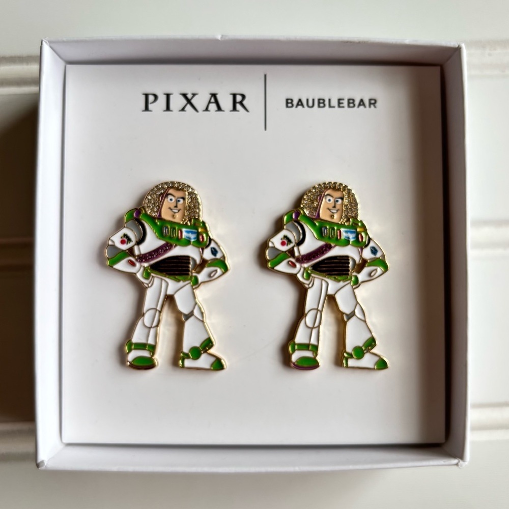 Disney x BaubleBar | Pixar Toy Story Buzz Lightyear Novelty Earrings New In Box